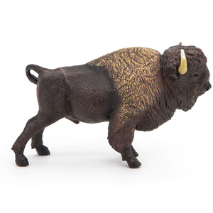PAPO Wild Animal Kingdom 50119 American Buffalo Toy Figure - Brown by PAPO