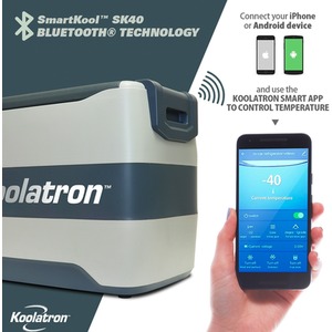Koolatron SmartKool Bluetooth Enabled Cooler Freezer - Silver / 40l by Koolatron