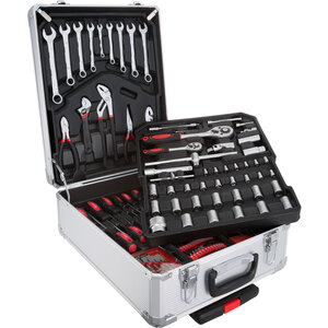 Tool Box Trolley 599 Pcs - Silver by tectake