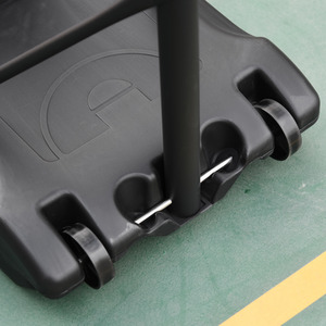 HOMCOM Basketball Stand and Hoop - Black by HOMCOM