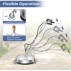 Pressure Washer Surface Cleaner - Silver by Costway