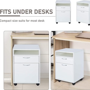 HOMCOM Filing Cabinet With Drawer by HOMCOM