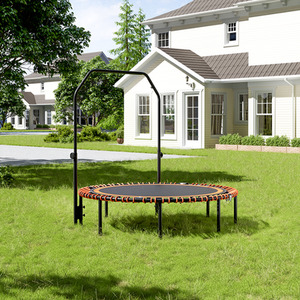 Trampoline with Adjustable U-Shaped Handle by Livingandhome