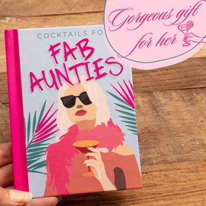 Cocktails For Fab Aunties Book - Pink by Boxer Gifts