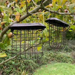 Hanging Suet Block Bird Feeder for Bird Feeding Stations - Grey / 2 by Selections