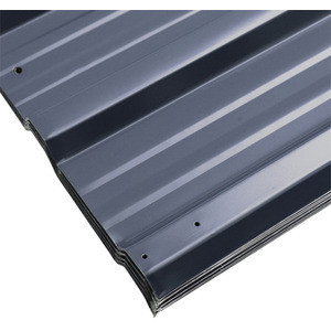Steel Corrugated Panels Set - Charcoal Black / 6 / S by Garden Sanctuary