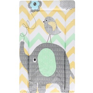 Baby Changing Mat - Elephant Chevron With Green / Elephant Chevron With Green by Babycurls