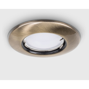 10 Pack Fire Rated Gold Finish GU10 Ceiling Spotlight Downlight Fittings - Gold by ValueLights