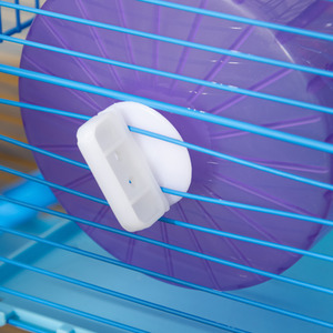 Pawhut 5 Tier Small Animal Cage with Exercise Wheels - Blue by Pawhut