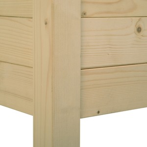 Outsunny Garden Wooden Planter Container - Natural Wood Color / 86cm by Outsunny