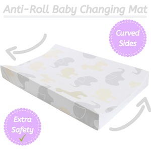 Anti-Roll Wedge Baby Changing Mat - Jungle Fun / Jungle Fun by Babycurls