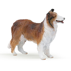 PAPO Dog and Cat Companions Collie Toy Figure - Brown by PAPO