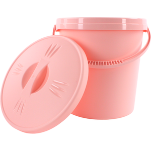 Junior Joy Nappy Bin with Lid - Pink by Junior Joy