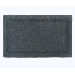 Luxury Reversible Extra Large Bath Mat - Grey by Homescapes