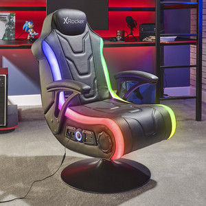 X Rocker Monsoon RGB 4.1 Audio Gaming Chair - Black by X Rocker