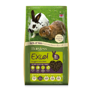Burgess Excel Nuggets Adult Rabbit Food - 10kg by Burgess
