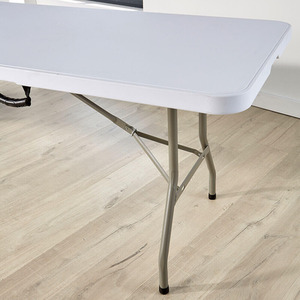 Home Source Folding 6FT Trestle Table - White by Home Source