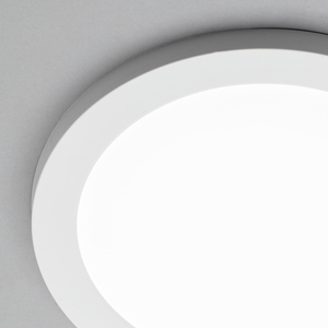 Darly LED 18 Watt Flush Ceiling or Wall Light - White by Litecraft