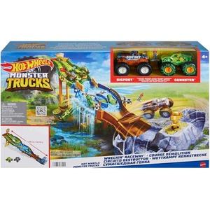 Hot Wheels Monster Trucks Wreckin' Raceway - Turquoise by Hot Wheels