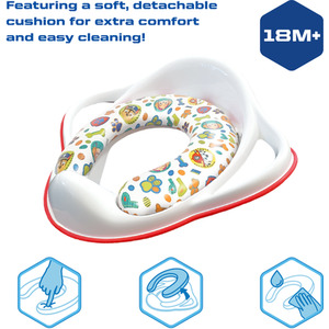 Paw Patrol Padded Toilet Seat - White/Red by Paw Patrol