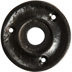 60mm Round Rim Mortice Door Knob - Black by Hammer and Tongs