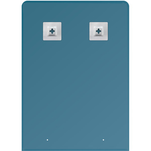 Frameless Rectangular Bathroom Mirror with Glass Shelf - Silver by Showerdrape