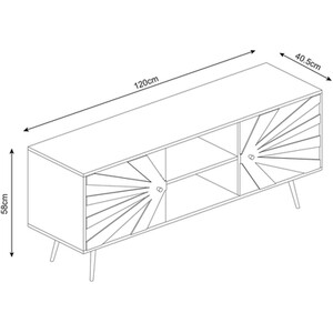 Madrid TV Stand - White