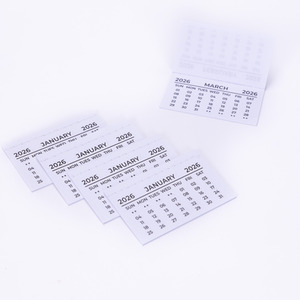 50 Pack 2026 Monthly Calendar Tear Off Tab Pads - White by Evelay Ltd