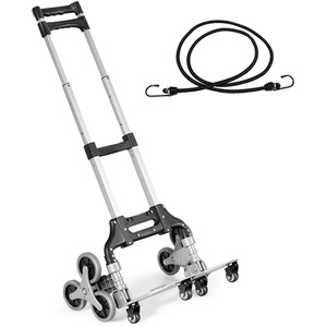 Costway Outdoor Stair Climbing Cart-Silver - Silver by Costway