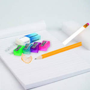 9Pc Pencil Sharpener and Eraser Stationary Set