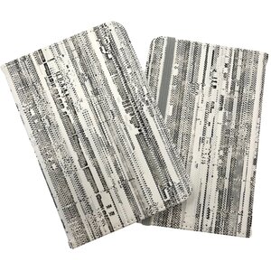 Washed Out Canvas Pattern Passport Cover - Grey by Warren Reed - Designer