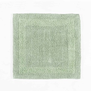 Luxury Reversible Cotton Shower Mat - Sage Green by Homescapes
