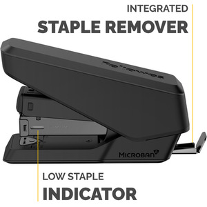 Fellowes Half Strip Stapler 25 Sheet Capacity - Black by Fellowes