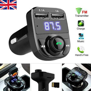 Car 5.0 FM Transmitter and MP3 Player Kit - Black