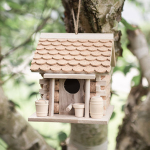 Garden Wild Bird House - Brown by Garden Mile
