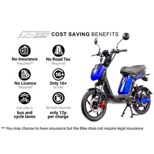 SX-250 Tourer Electric Bike - Gloss Blue by Eskuta