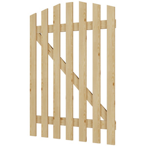 Solid Wood Garden Gate with Z-Shaped Structure by Livingandhome