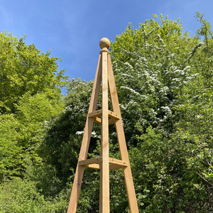 Tall Wooden Garden Obelisk - Brown / 1 by Selections