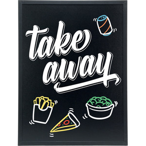 Woody Chalkboard - Black by Securit