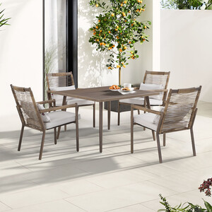 5 Piece Arabella Dining Set - Brown by Malay