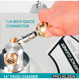 Stainless Steel Patio And Decking Pressure Washer - Silver by Pro-Kleen