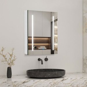 AICA LED Bathroom Mirror Cabinet - White / 50cm by AicaBathroom
