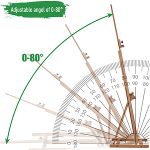 Vinsetto Art Studio Easel Height Adjustable with Canvas Holder - Nature Wood
