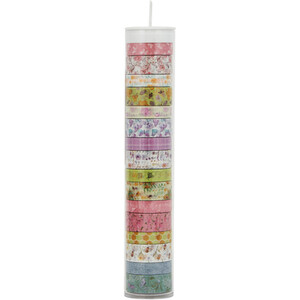 Pack of 16 Enchanted Garden Washi Tapes