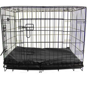 Waterproof Dog Cage Bed in Black - Black / M by Actiaspet