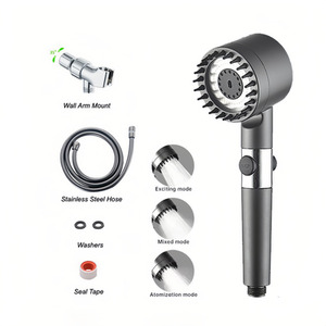Pressurized Shower Head - Grey