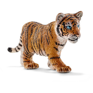 SCHLEICH Wild Life Siberian Tiger Cub Toy Figure - Black by SCHLEICH