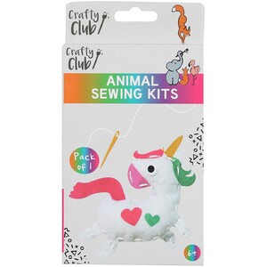 Crafty Club Animal Sewing Kits - White by Crafty Club