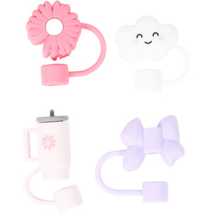 Pack of 4 Straw Covers - Multicolour by MY