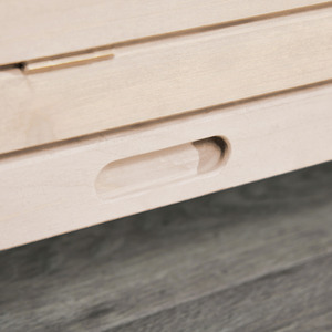 PawHut Wooden Small Animals Kit Hutch with 3 Tiers - Natural Wood by PawHut